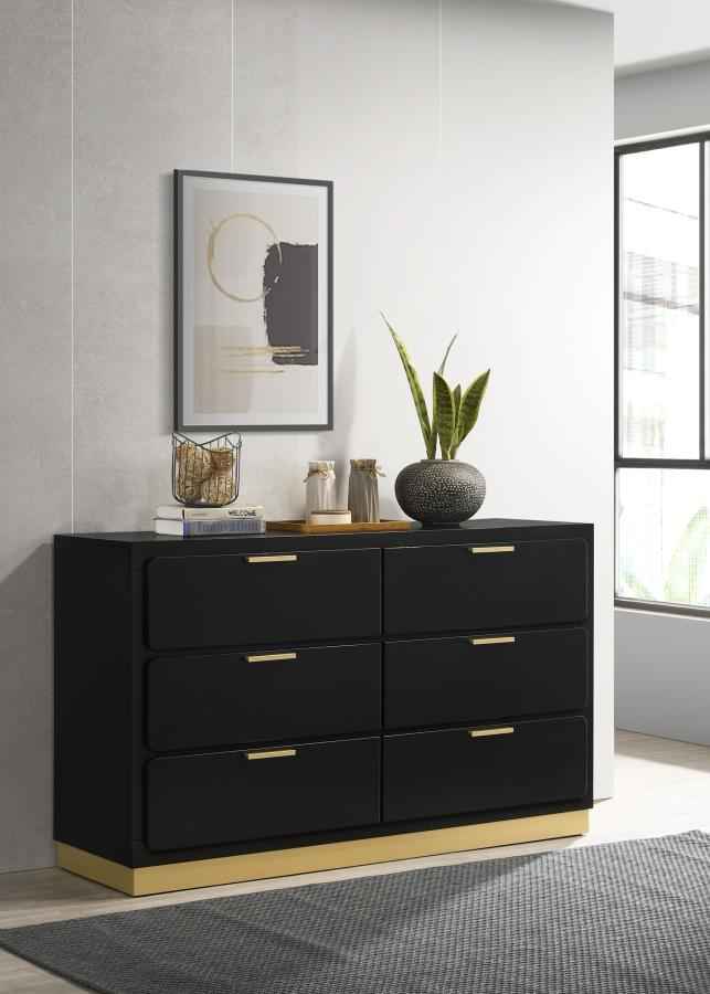 Caraway 6-drawer Dresser Black - Home & Sleep Outlet