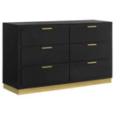 Caraway 6-drawer Dresser Black - Home & Sleep Outlet