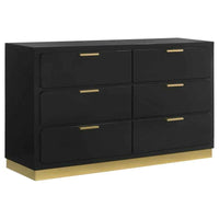 Caraway 6-drawer Dresser Black - Home & Sleep Outlet