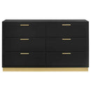 Caraway 6-drawer Dresser Black - Home & Sleep Outlet