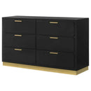 Caraway 6-drawer Dresser Black - Home & Sleep Outlet