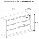 Caraway 6-drawer Dresser Black - Home & Sleep Outlet
