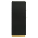 Caraway 4-drawer Bedroom Chest Black