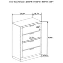 Caraway 4-drawer Bedroom Chest Black
