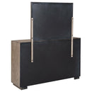 Kenora 6-drawer Dresser and Mirror Barley Brown