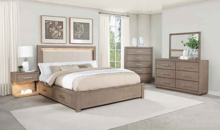 Kenora Dresser Mirror Barley Brown