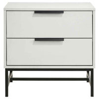 Sonora 2-drawer Nightstand Bedside Table White