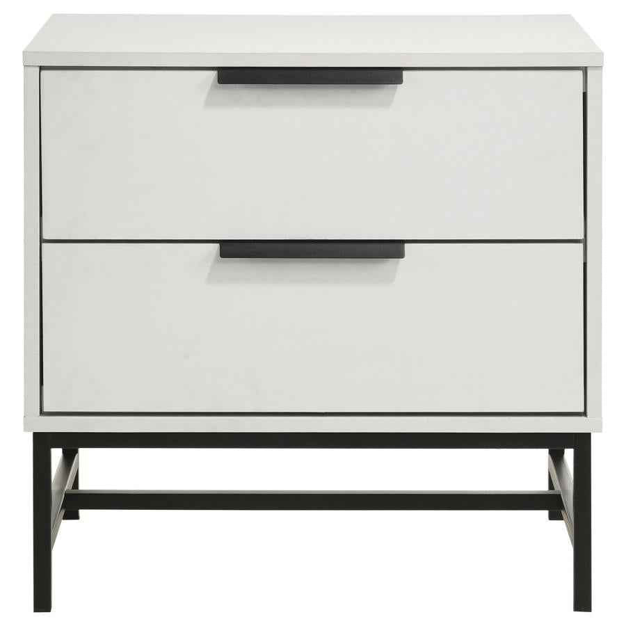 Sonora 2-drawer Nightstand Bedside Table White