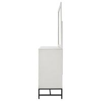 Sonora 6-drawer Dresser with Mirror White