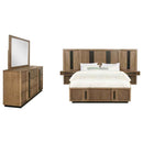 Terrace 5-piece California King Panel Bedroom Set Ash Brown