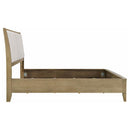 Granada Upholstered Eastern King Panel Bed Natural Pine