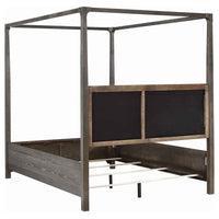 Gran Park Queen Canopy Bed Dark Cocoa