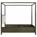 Gran Park Queen Canopy Bed Dark Cocoa