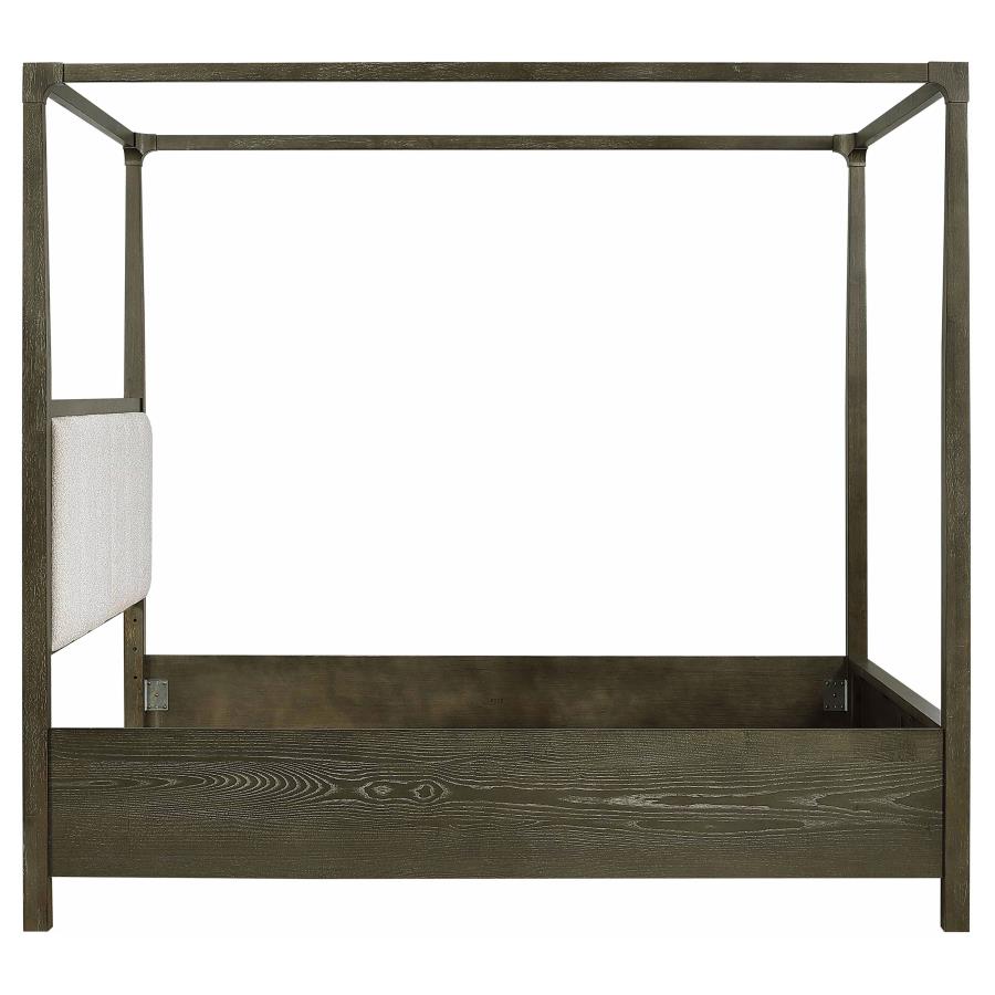 Gran Park Queen Canopy Bed Dark Cocoa