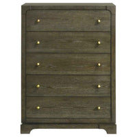Gran Park 5-drawer Bedroom Chest of Drawers Dark Cocoa