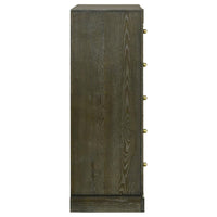 Gran Park 5-drawer Bedroom Chest of Drawers Dark Cocoa