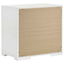 Ives 2-drawer Nightstand Bedside Table White High Gloss