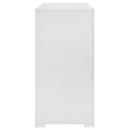 Ives 6-drawer Dresser Cabinet White High Gloss