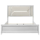 Marmore 64-inch Eastern King Panel Bed LED Headboard White
