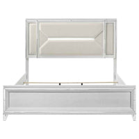 Marmore 64-inch Eastern King Panel Bed LED Headboard White