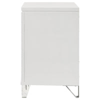 Marmore 2-drawer Nightstand Bedside Table White
