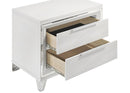 Marmore 2-drawer Nightstand Bedside Table White