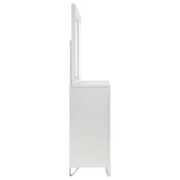 Marmore 9-drawer Dresser and LED Mirror White