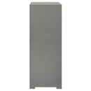 Ives 5-drawer Bedroom Chest of Drawers Grey High Gloss