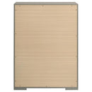 Ives 5-drawer Bedroom Chest of Drawers Grey High Gloss