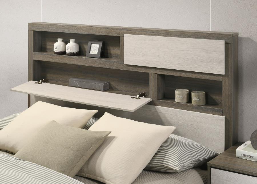 Fenwick 5-piece Eastern King Bedroom Set Grey Oak