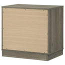 Fenwick 2-drawer Nightstand Bedside Table Grey Oak