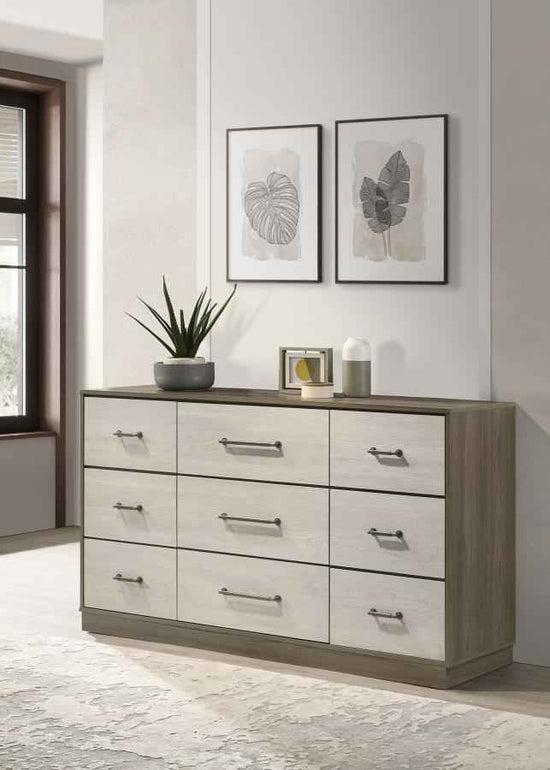 Fenwick 9-drawer Dresser Grey Oak