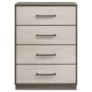 Fenwick 4-drawer Chest of Drawers Grey Oak