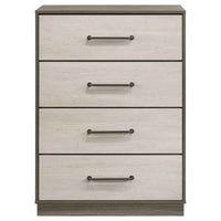 Fenwick 4-drawer Chest of Drawers Grey Oak