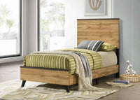 Kaywood 52-inch Twin Panel Bed Natural Pine
