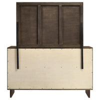 Glenwood 6-drawer Dresser and Mirror Warm Brown