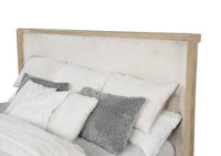 Kailani 52-inch Eastern King Wingback Bed Beige Oak