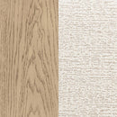 Kailani 52-inch Eastern King Wingback Bed Beige Oak