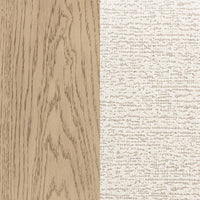 Kailani 52-inch Eastern King Wingback Bed Beige Oak