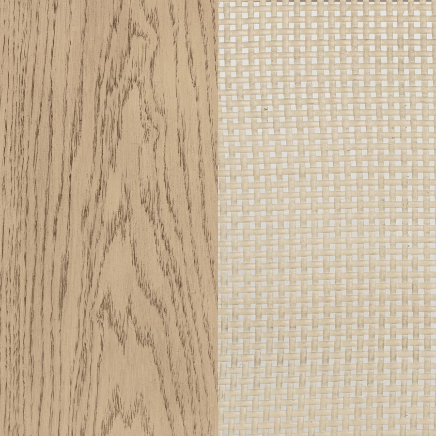 Kailani 9-drawer Dresser and Mirror Beige Oak