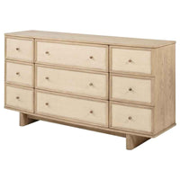 Kailani 9-drawer Dresser Cabinet Beige Oak