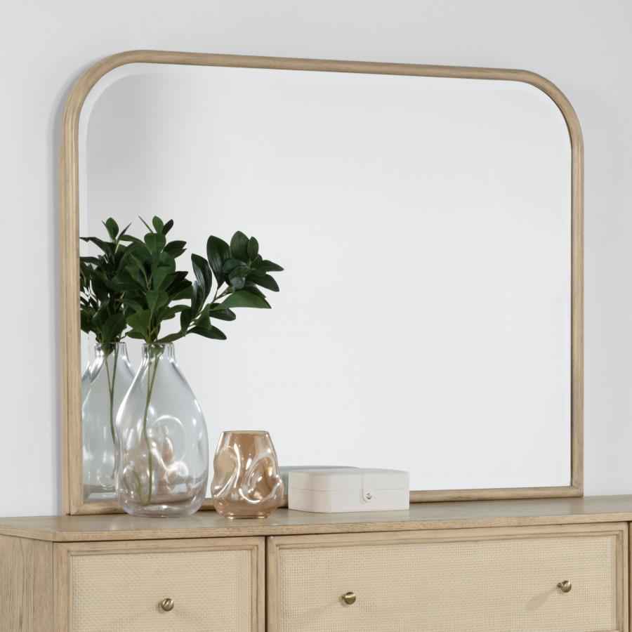 Kailani Dresser Mirror Beige Oak - Home & Sleep Outlet