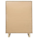 Kailani 5-drawer Bedroom Chest of Drawers Beige Oak - Home & Sleep Outlet