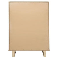 Kailani 5-drawer Bedroom Chest of Drawers Beige Oak - Home & Sleep Outlet