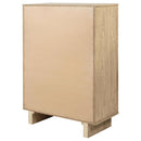 Kailani 5-drawer Bedroom Chest of Drawers Beige Oak - Home & Sleep Outlet