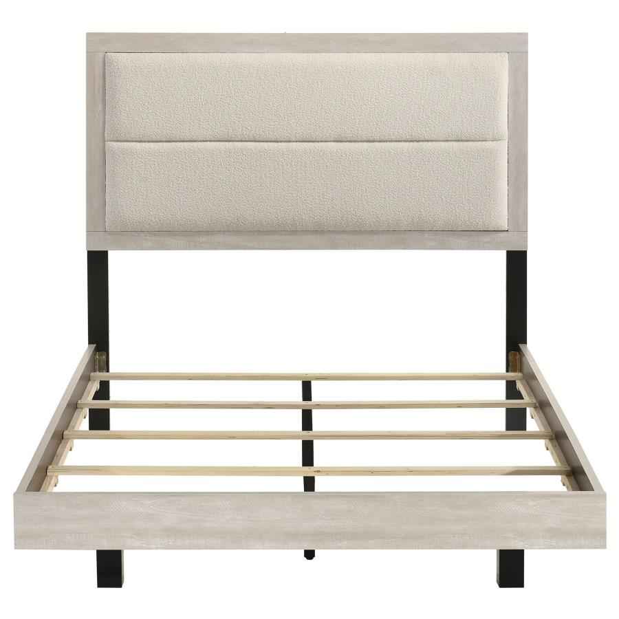 Trenton 54-inch Wood Full Panel Bed Rustic Cream - Home & Sleep Outlet