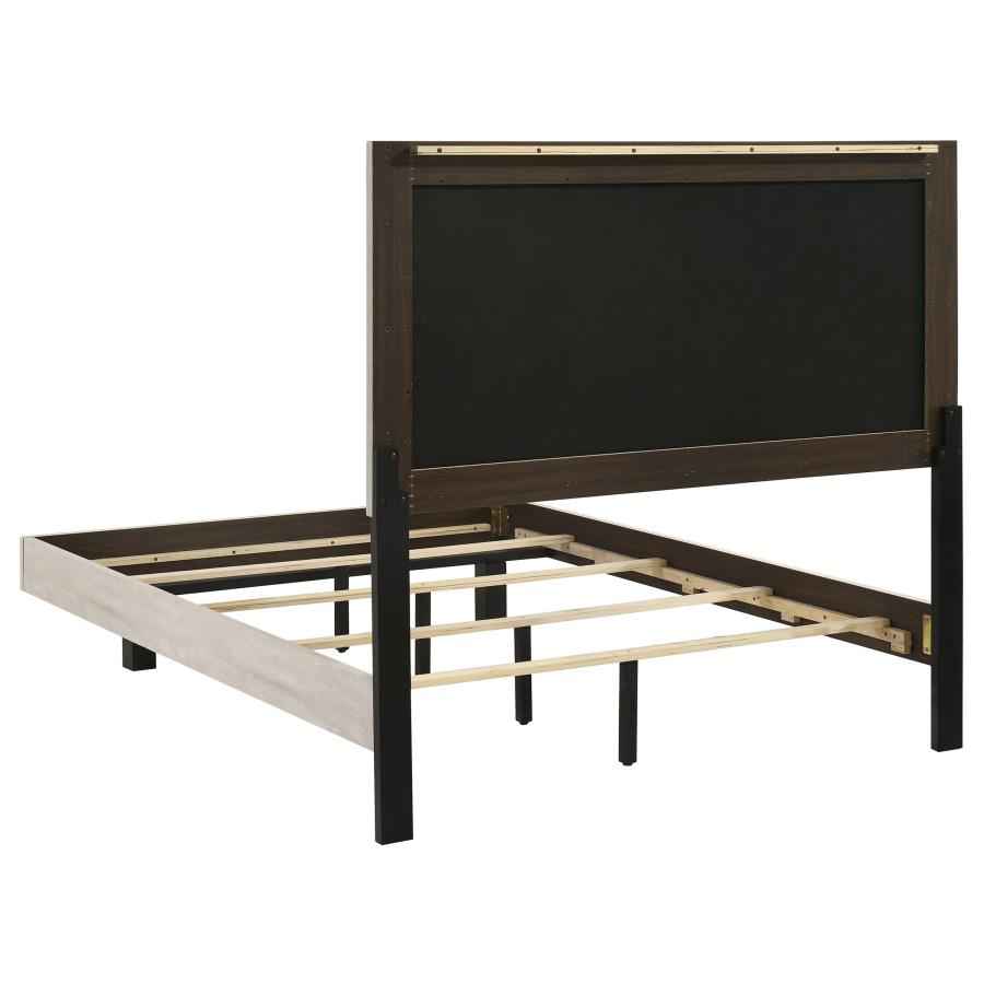 Trenton 54-inch Wood Full Panel Bed Rustic Cream - Home & Sleep Outlet