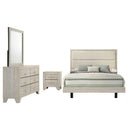 Trenton 4-piece Eastern King Bedroom Set Rustic Cream - Home & Sleep Outlet