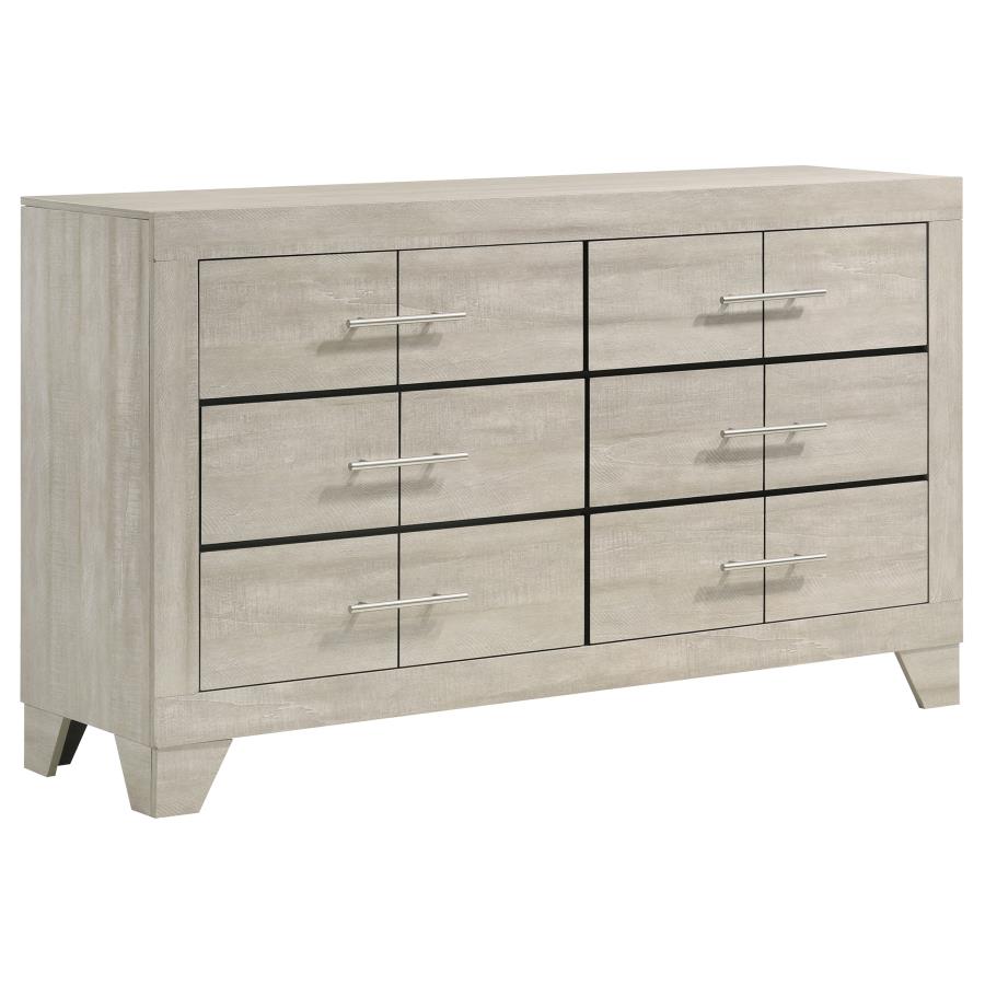 Trenton 5-piece Eastern King Bedroom Set Rustic Cream - Home & Sleep Outlet