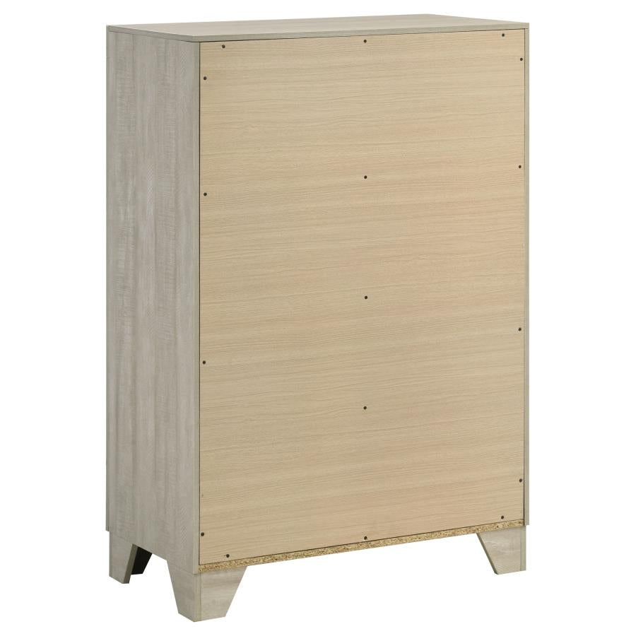 Trenton 5-piece Eastern King Bedroom Set Rustic Cream - Home & Sleep Outlet